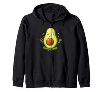 Meditando Avocado Carino Cartone Animato Felpa con Cappuccio