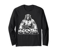 Meditando Jiu Jitsu Gesù Maglia a Manica