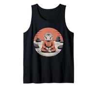 Meditando Monkey Monk Mindfulness Yoga Canotta