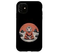 Meditando Monkey Monk Mindfulness Yoga Custodia per iPhone 11