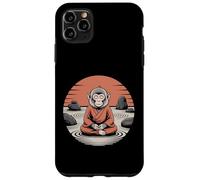 Meditando Monkey Monk Mindfulness Yoga Custodia per iPhone 11 Pro Max