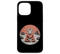 Meditando Monkey Monk Mindfulness Yoga Custodia per iPhone 13 Pro Max