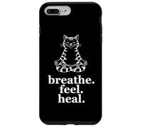 Meditare il gatto respirare sentire la meditazione di Custodia per iPhone 7 Plus/8 Plus