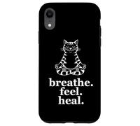 Meditare il gatto respirare sentire la meditazione di Custodia per iPhone XR
