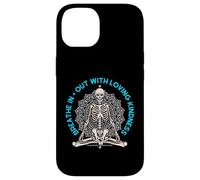 Meditare Scheletro Mindfulness Yoga Spirituale Amare Gentilezza Custodia per iPhone 14