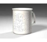 Meditathe Tazza letteraria | 421 Giacomo Leopardi - L’infinito | Tazza da tè e caffè | 300 ml | Mug Fine Bone China | Tazza con citazione e illustrazione
