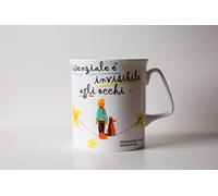 Meditathe Polo Sud Meditathe Tazza letteraria Mugs Antoine de Saint-Exupéry L'essenziale è Invisibile agli Occhi, Porcellana