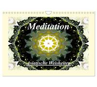 Meditation - Asiatische Weisheiten (Wandkalender 2026 DIN A4 quer), CALVENDO Monatskalender: Wunderschöne Mandalas und asiatische Weisheiten laden zum Entspannen ein.
