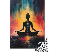 Meditation Chakra Art 1000 Pezzi Carta Ecologica Puzzle Classico Jigsaw Collettori Gioco Divertente Sollievo Dello Stress Regali 52x38cm/1000pcs