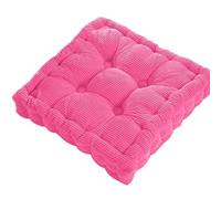 Meditation Floor Square Pillow For Seating On Solid Tufted Thick Pad Cushion For Yoga Balcony Chair Seat Cushions Per Panchine Da Giardino(Pink)