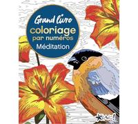 Méditation: Grand livre coloriage par numéros