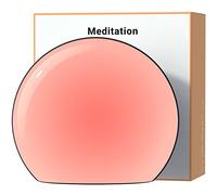 Meditation Macchina sonora bianca con 30 suoni lenitivi, luce notturna a 12 colori, 10 livelli di luminosità, controllo del volume a 32 livelli, 4 timer e funzione di memoria, macchina del sonno per