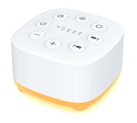 Meditation White Noise Machine, 30 suoni lenitivi con controllo del volume, 12 luci notturne, 5 timer di spegnimento automatico, portatile, per viaggi, alimentata da terapia del sonno AC o USB, per