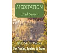 Meditation Word Search Puzzle Book: Easy to Read Print about Meditation, relaxation, focus, and More | 6x9 inches, 110 pages | 50+ ... Gift for ... search puzzles for adults, senior, and teens