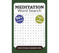 Meditation Word Search Puzzle Book: Word Searches with Easy to Read Print about Meditation, Mindfulness, Awareness, Relaxation, Self-Love and More | ... Gift for Vacations, Holidays and Free Times
