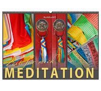 MEDITATION Zeit für mich (Wandkalender 2026 DIN A2 quer), CALVENDO Monatskalender: Träumen und Meditieren mit Fotografien von BuddhaART.