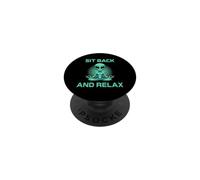Meditazione Aliena Meditare Rilassarsi Sit Back And Relax PopSockets PopGrip Adesivo