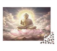 Meditazione Buddhista Rompicapo 1000 Pezzi In cartone Spesso, Un Busta Di Puzzle A Rompicapo Per Gioco Educativo Sfida, Ideale Per Partita Puzzle Game, Regalo Per Coppie 38x