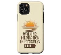 Meditazione Camminata In Progress Sunrise Mindfulness Path Custodia per iPhone 11 Pro