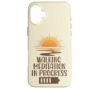 Meditazione Camminata In Progress Sunrise Mindfulness Path Custodia per iPhone 16 Plus