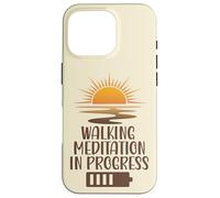 Meditazione Camminata In Progress Sunrise Mindfulness Path Custodia per iPhone 16 Pro