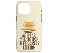 Meditazione Camminata In Progress Sunrise Mindfulness Path Custodia per iPhone 16 Pro Max