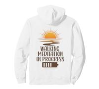 Meditazione Camminata in Progress Sunrise Mindfulness Path Felpa con Cappuccio