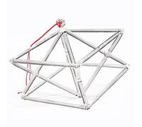 Meditazione curativa sonora, piramide Merkaba con cristallo di quarzo otticamente trasparente con corda e maglio(10inch)