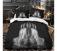 Meditazione del Buddha Set Di Copripiumino 3 Pezzi ultra stampa 3D con federa per cuscini incluso federe cerniera nascosta Iconografia spirituale copripiumino for adulti e bambini Double（200x200cm）