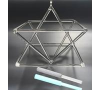 Meditazione di guarigione del suono Mokaba Merkaba, Piramide di canto di cristallo di quarzo, strumento musicale curativo Terapia del suono Meditazione Yoga(7 inch)