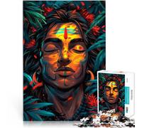 Meditazione di Shiva Puzzle da 1000 pezzi per adolescenti Aiuta il cervello ad allenare i giocattoli che creano dipendenza per coltivare la pazienza gioco di sfida unico 38x26cm