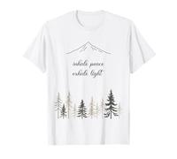 Meditazione Esoterismo Natura Inhale Peace Exhale Light Yoga Maglietta
