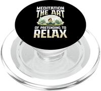 Meditazione L'arte di fingere di rilassarsi Yoga PopSockets PopGrip per MagSafe