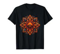Meditazione Mandala Geometria Sacra Montagna lavica Maglietta