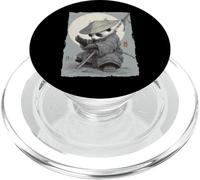 Meditazione Panda Warrior Arte Giapponese Zen PopSockets PopGrip per MagSafe