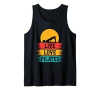 Meditazione Pilates Ponte Posa Divertente Live Love Pilates Retro Canotta
