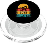 Meditazione Pilates Ponte Posa Divertente Live Love Pilates Retro PopSockets PopGrip per MagSafe