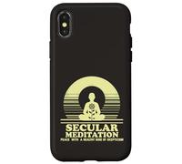 Meditazione secolare Pace con scetticismo Mindfulness Custodia per iPhone X/XS