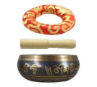 Meditazione Singing Bowl, di canto tibetana - Copper Prayer Pot Hand Percussion Instruments - Strumenti da bagno estetici a mano per camera da yoga Studio