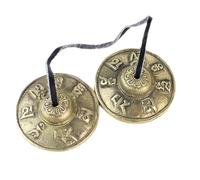 Meditazione tibetana Glockenspiel | Gioco Di Musica Del Bacino Di Tingsha Con Cordino tibetano, Strumenti Di Decorazione Di Meditazione Per La Tua Camera, Regali Di Rilassamento