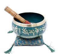 Meditazione Yoga Relaxation ciotola verde - comprende 4 "ciotola di canto, e Mallet - cantando Yoga e meditazione preghiera deguérison