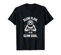Meditazione Yoga Slow Flow Slow Soul Bradipo Maglietta