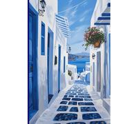 Mediterranean Inspired Notebook: A Tranquil Lined Journal for Your Thoughts, Travels & Inspiration - 6" x 9", 120 Pages