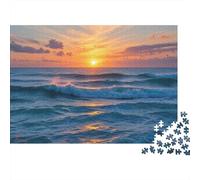 Mediterranean Sea1000 Pieces Jigsaw Puzzles for Adults Family Game SunsetFun And Challenging for Home Decoration Great Gift Idea38x26cm/1000pcs
