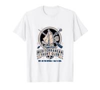 Mediterranean Yacht Club Nautical Crest Regata Velica Maglietta