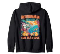 Mediterraneo Estate Sole, Mare e Anima Felpa con Cappuccio