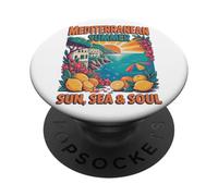 Mediterraneo Estate Sole, Mare e Anima PopSockets PopGrip Adesivo