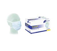 Meditrade 80 - 400 Suavel comfort approvato Blue Surgical Mask, 3 strati (confezione da 50)