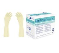 Meditrade Gentle Skin Superior OP - Guanti chirurgici in lattice, senza polvere, sterili, usa e getta, DPI per chirurgia ed esame medico, colore naturale, taglia 8-50 paia