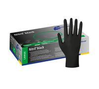 Meditrade Nitril® Black Nitrile Gloves in Black 100 pz Guanti